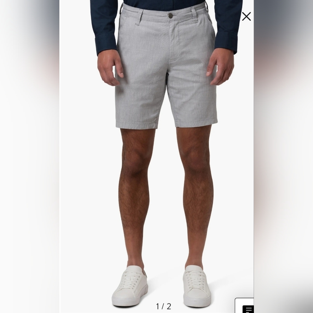 MAVI MENS Light Gray Flat Front Shorts - Picture 1 of 15